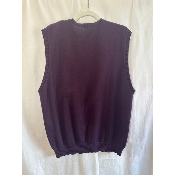 IZOD Diamond Knit Sweater Vest – Men’s Size L - Picture 4 of 4